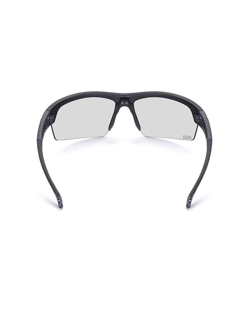 Gafas deportivas BIKKOA GOAT color fotocromática, vista trasera mostrando puente nasal ajustable y ventilación integrada - Fotocromática