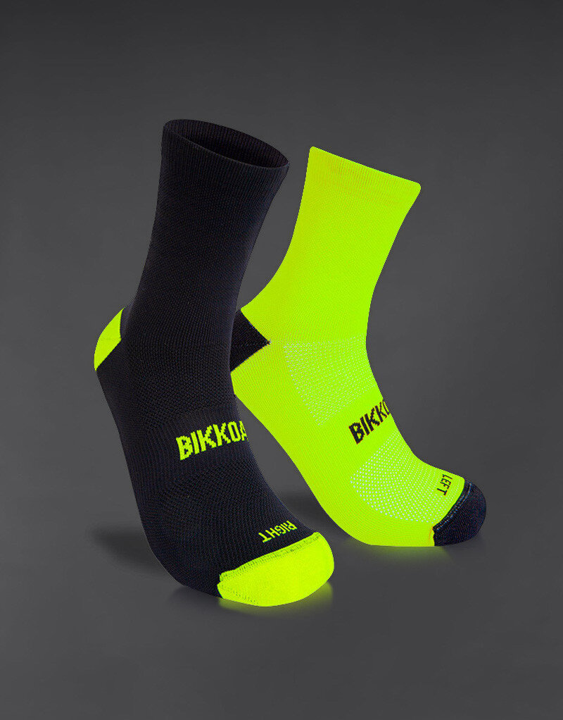 Calcetines de Pádel MIXED Amarillo Fluor | Energy socks Bikkoa