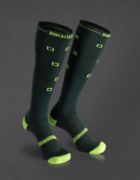 Calcetines de Pádel MIXED Amarillo Fluor | Energy socks Bikkoa