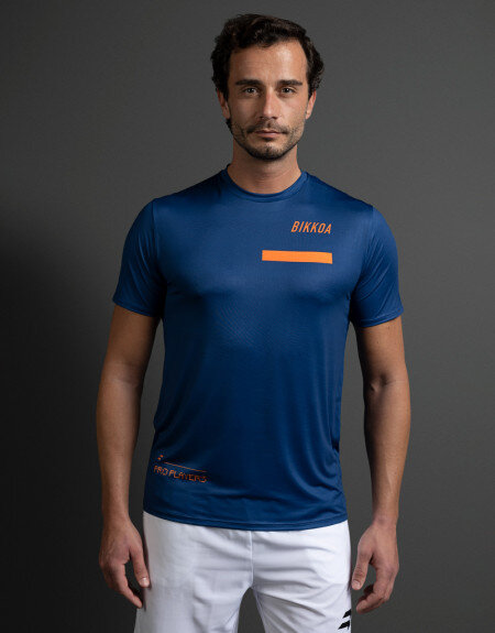 Camiseta de Pádel Hombre PRO PLAYERS Azul | Bikkoa