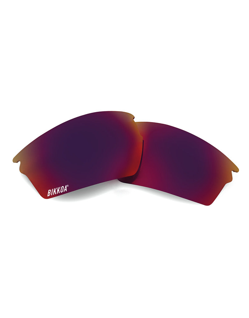 Lente de recambio violeta revo con protección uv y estilo vibrante, vista frontal de la lente de recambio violeta REVO con protección UV y estilo vibrante, compatible exclusivamente con modelos LAB y GOAT - Violeta