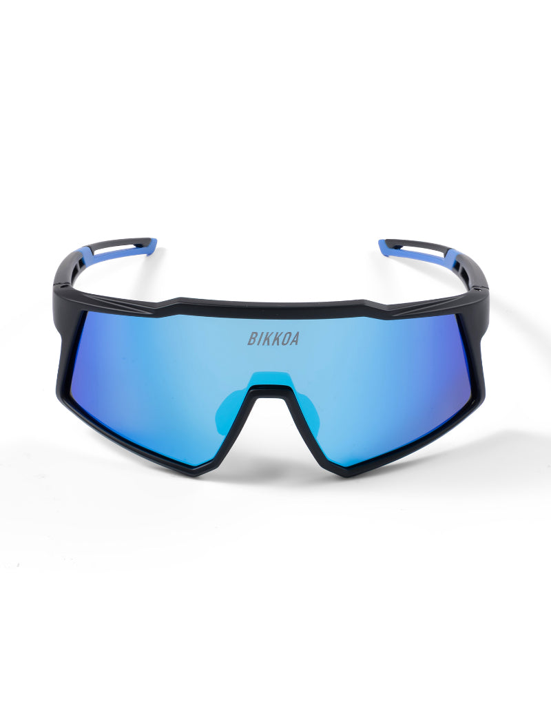 Diseño de gafas deportivas infantiles BIKKOA VARYS azules con lente azul navy - Azul Navy