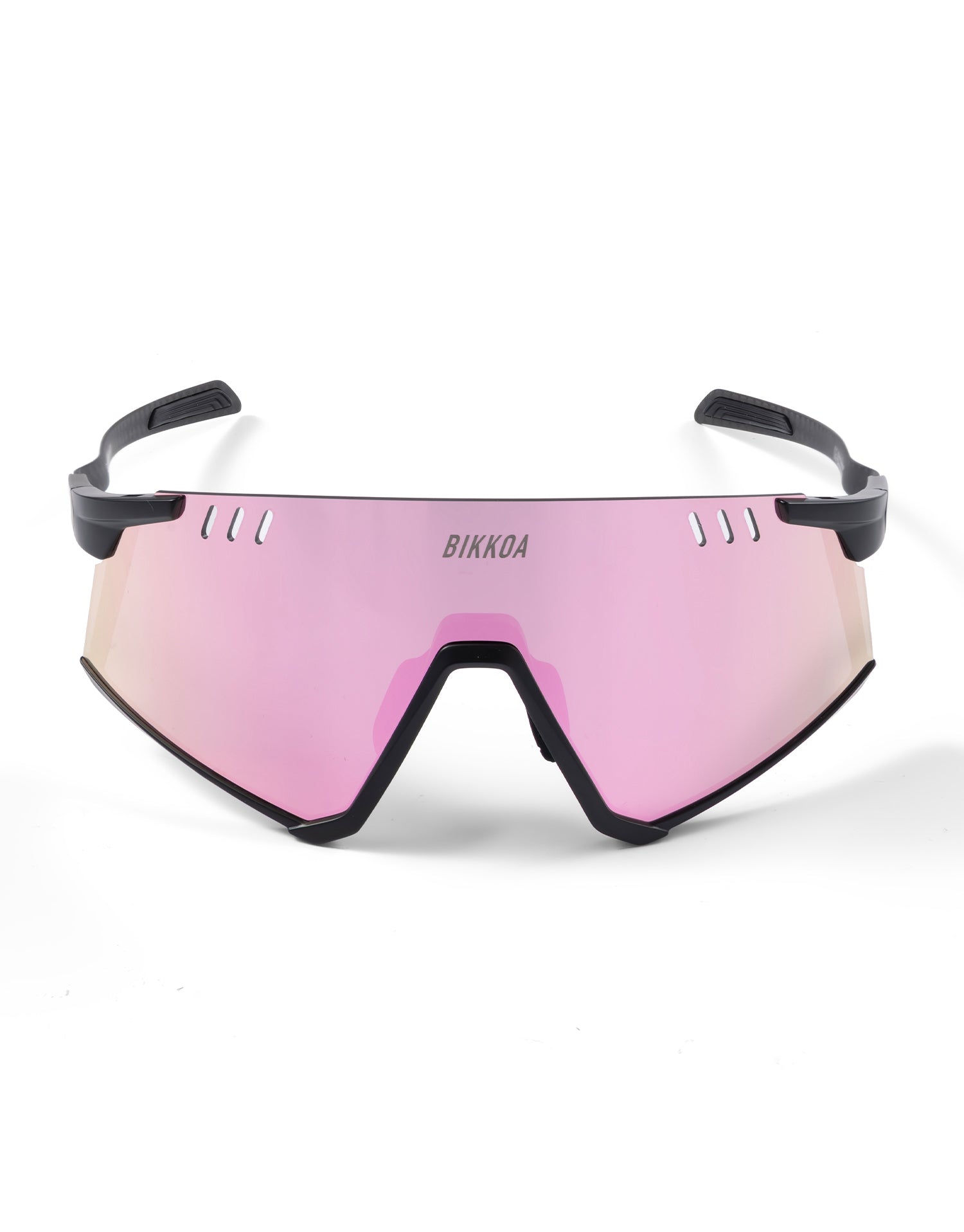 Gafas de running y ciclismo BIKKOA ELION con lente rosa de alto rendimiento - Rosa