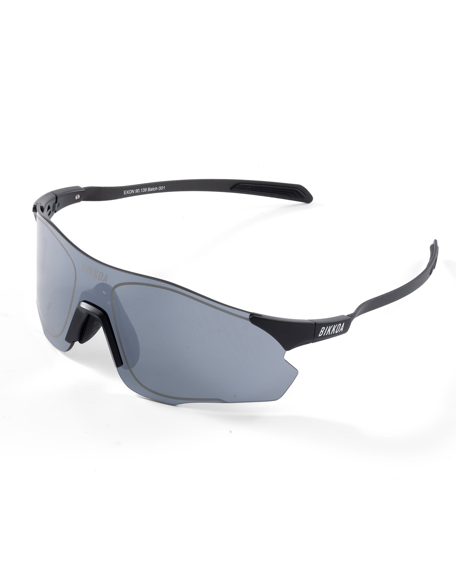 Gafas deportivas BIKKOA EXON con lente plateada y estructura de carbono - Plateada