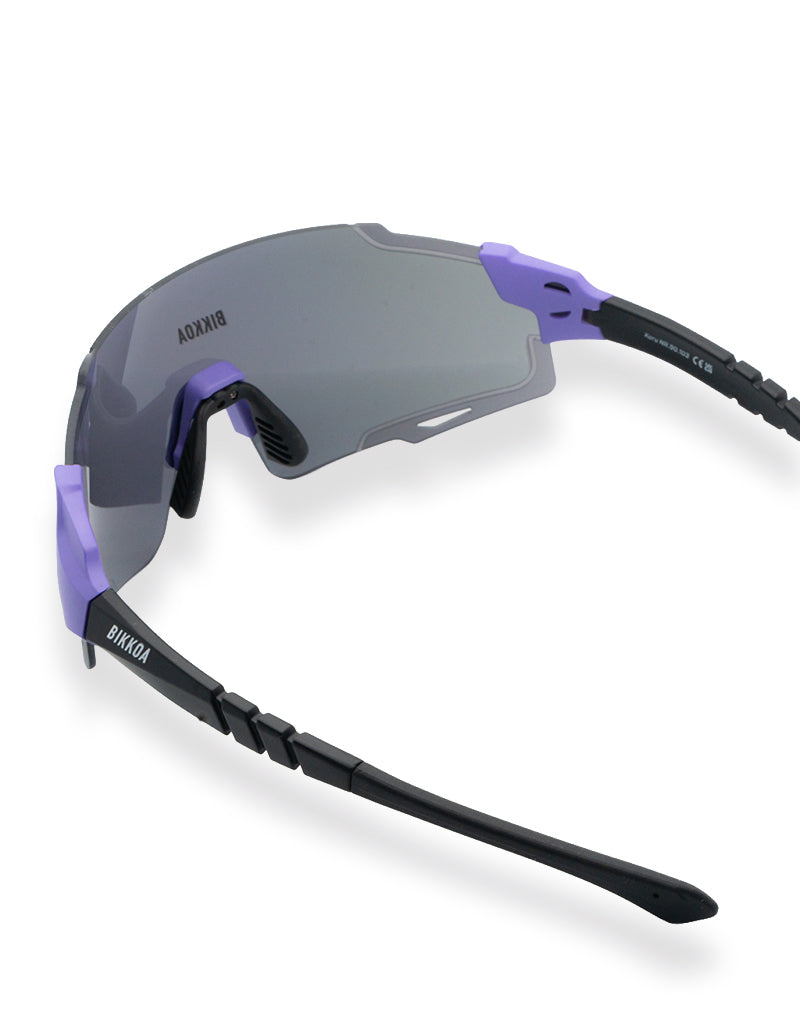 Interior gafas deportivas KORU estructura ligera y ergonómica - Violeta
