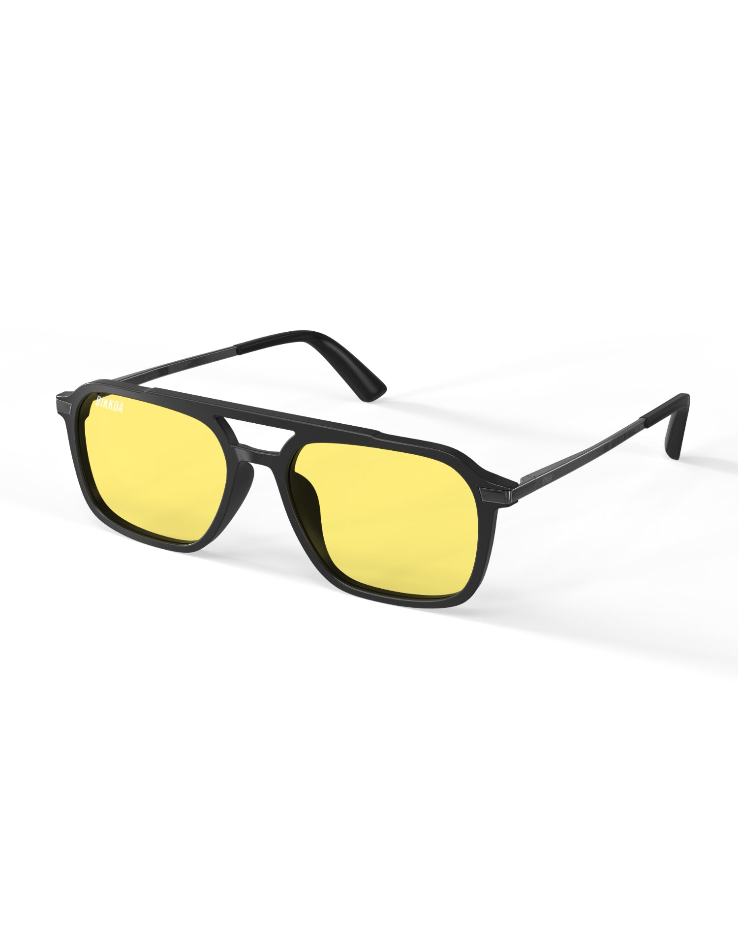 Gafas BIKKOA NOR Activate con lente amarilla vista frontal lateral para activación y rendimiento visual