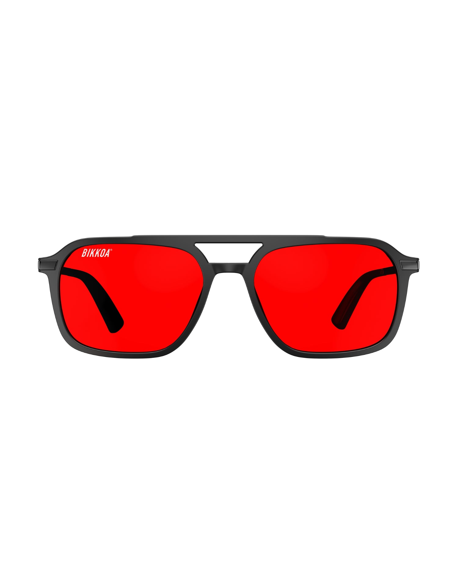Gafas BIKKOA NOR Sleep lente roja vista frontal completa para mejorar la calidad del sueño y ritmo circadiano