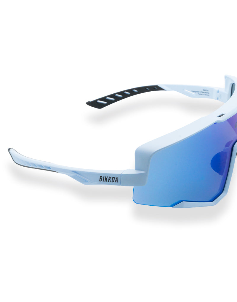 Detalle montura full frame TEMPO y lente técnica - Azul