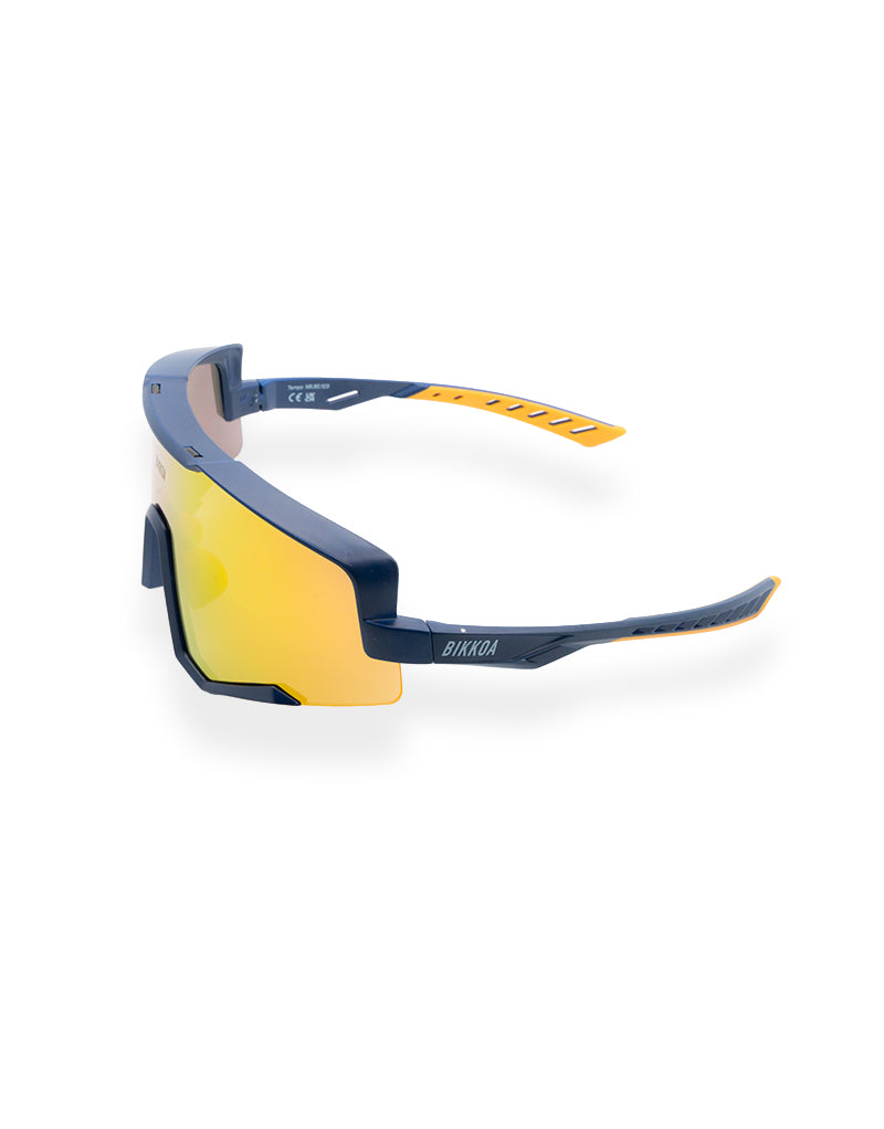 Gafas ciclismo BIKKOA TEMPO full frame diseño técnico - Naranja