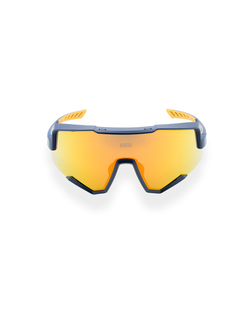 Gafas deportivas TEMPO frontal completa alto rendimiento - Naranja