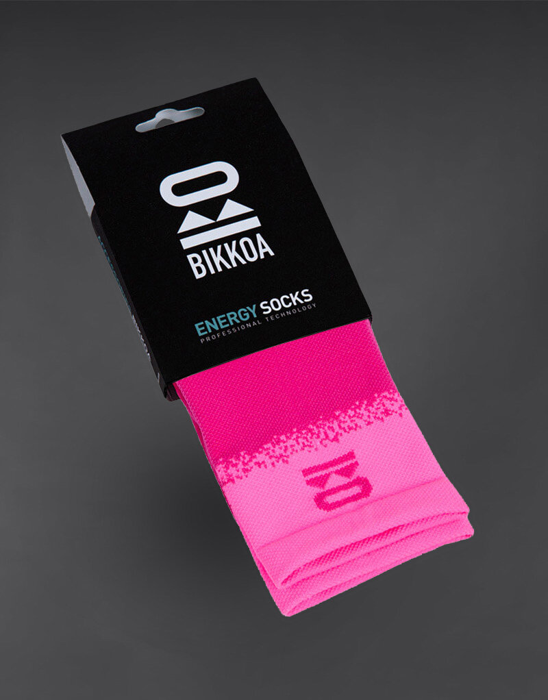 Calcetines de Pádel DUET Rosa | Energy socks Bikkoa